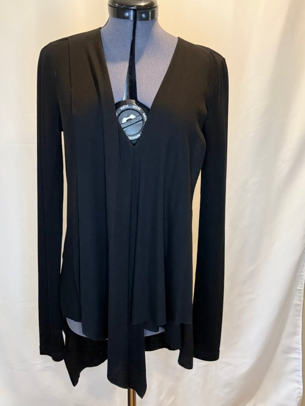 BCBGMaxazria size XS black knit top